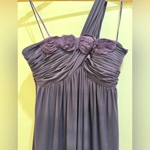 Romantic early-2000s formal maxi dress by OC by Olga Carmin in a rich plum